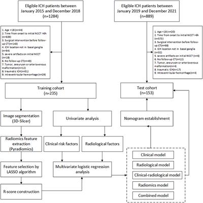 A non-contrast computed tomography-based radiomics nomogram for the prediction of hematoma expansion in patients with deep ganglionic intracerebral hemorrhage